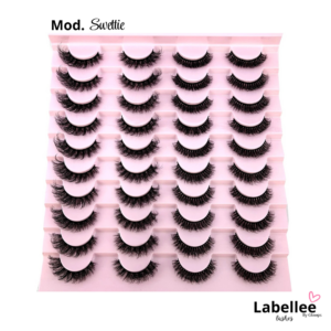 Pestañas estilo natural pack de 20 pares