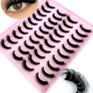 Pestañas postizas estilo whisky paquete de 20 pares